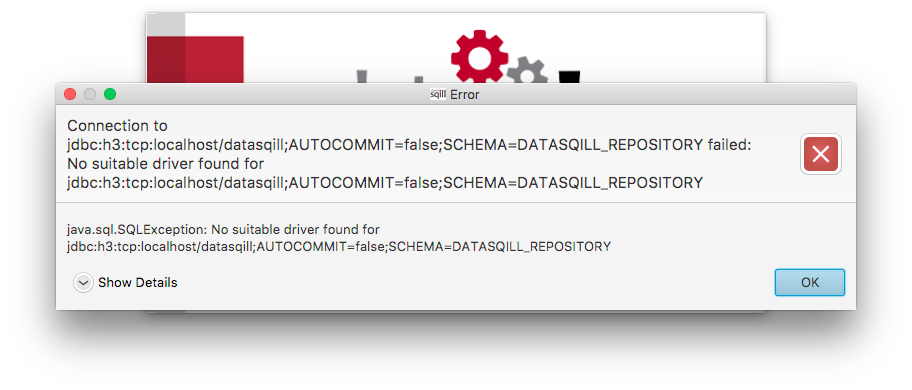 No suitable driver found