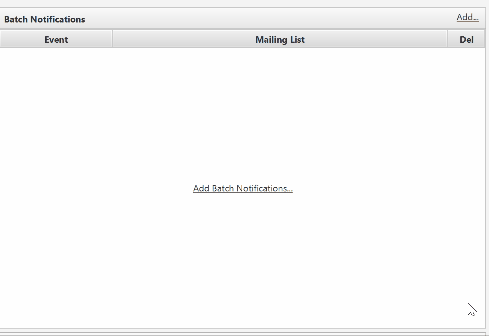 Configuration Batch Notification