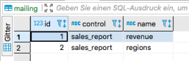 Steuertabelle mailing
